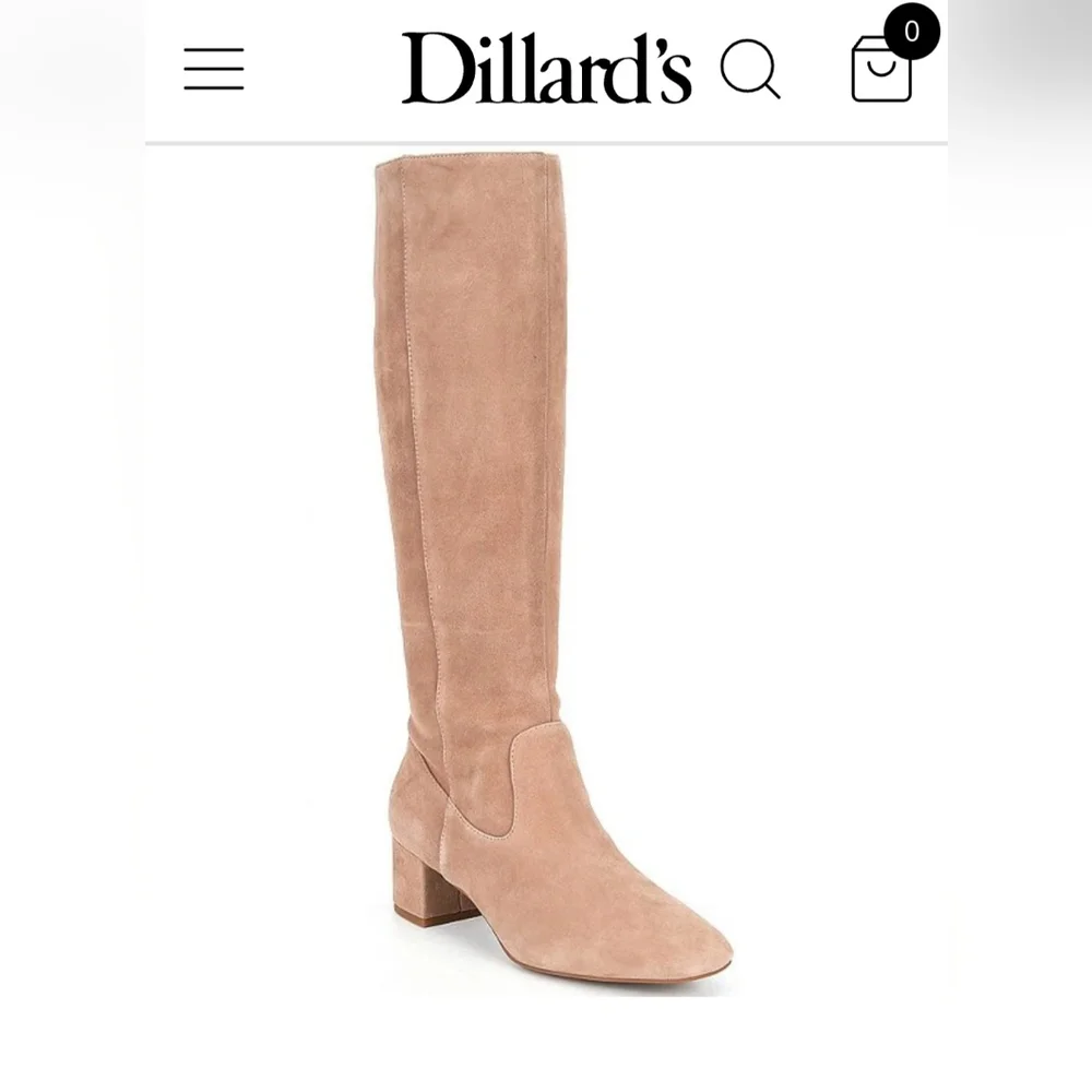 Alex Marie Suede Leather Tan Knee-High Women's Boots Dillards Exclusive